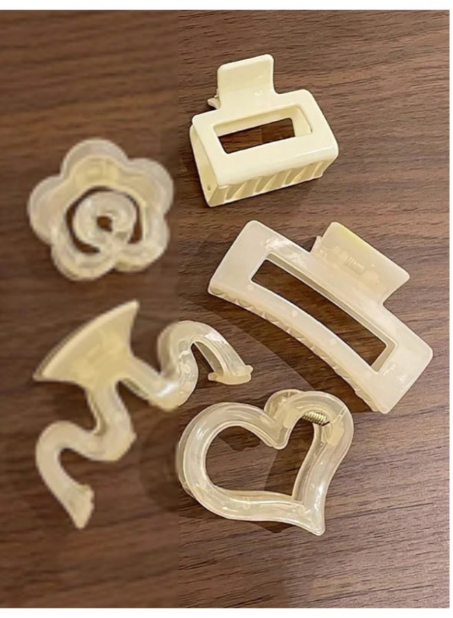 daydayup 65 Pcs Hair Accessories for Women Girls, Hair Claw Clips of Different Sizes and Soft Elastic Hair Ties and Matte Hair Clips for Thick or Thin Hair, Multicolo - Image 2