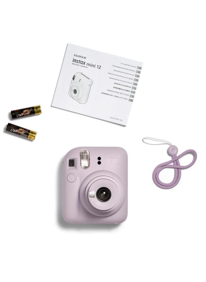 Instax - Fujifilm Instax Mini 12 Instant Camera - Lilac Purple + 20 Film - Image 1