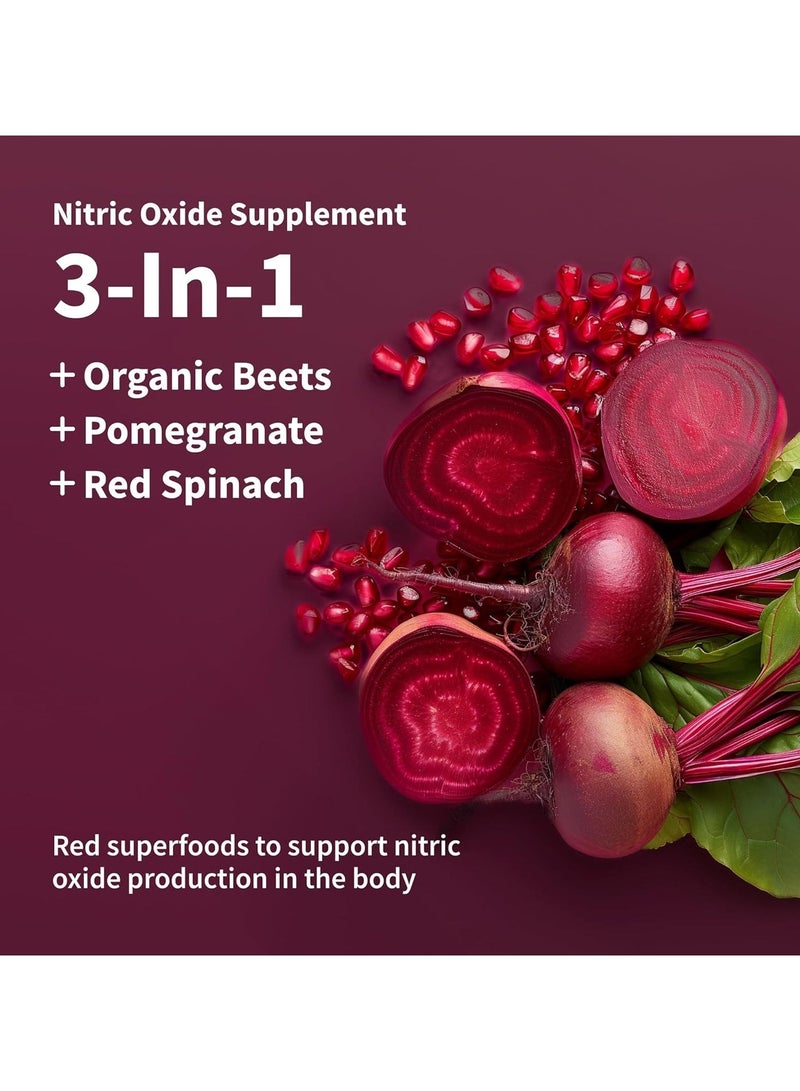 سناب للمكملات الغذائية أكسيد النيتريك العضوي بنجر بنكهة الكرز والجير يدعم ضغط الدم وصحة القلب | 250 جرام مكمل غذائي - Image 2