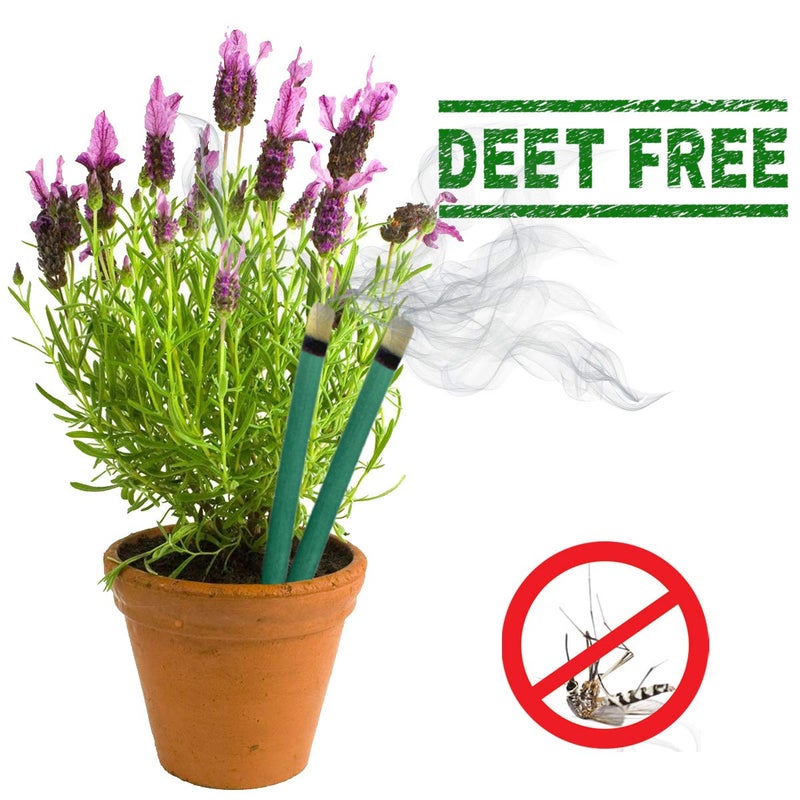 W4W Mosquito Repellent Sticks Extra-Thick - Outdoor Use Reaches Up to 10-12 feet - Each Stick Burns for hours - (3 Pack Contains 15 Repellents ) - Image 3