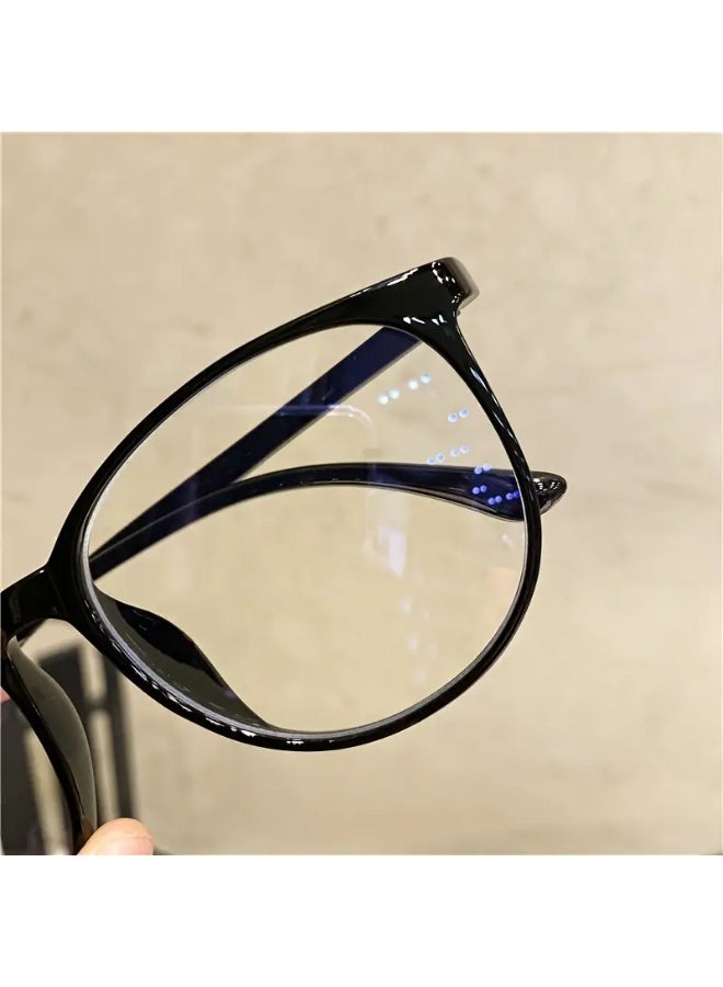 SCENT HOUSE Unisex Classic Full Rim Eyeglass Frames | 1pc | Acetate Plastic | Lightweight, Durable, Anti-fog | Optical Glasses | Unisex | Classic | with Anti-fog Cloth (Includes eyeglass case)
,blue lighe blocking glasses,eyeglasses - Image 3