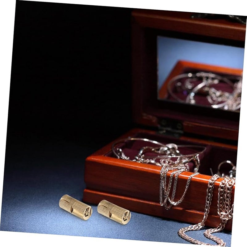 Artibetter 8Pcs Invisible Cabinet Hinges Brass Barrel Hinge For Jewelry Box Silent Operation - Image 5