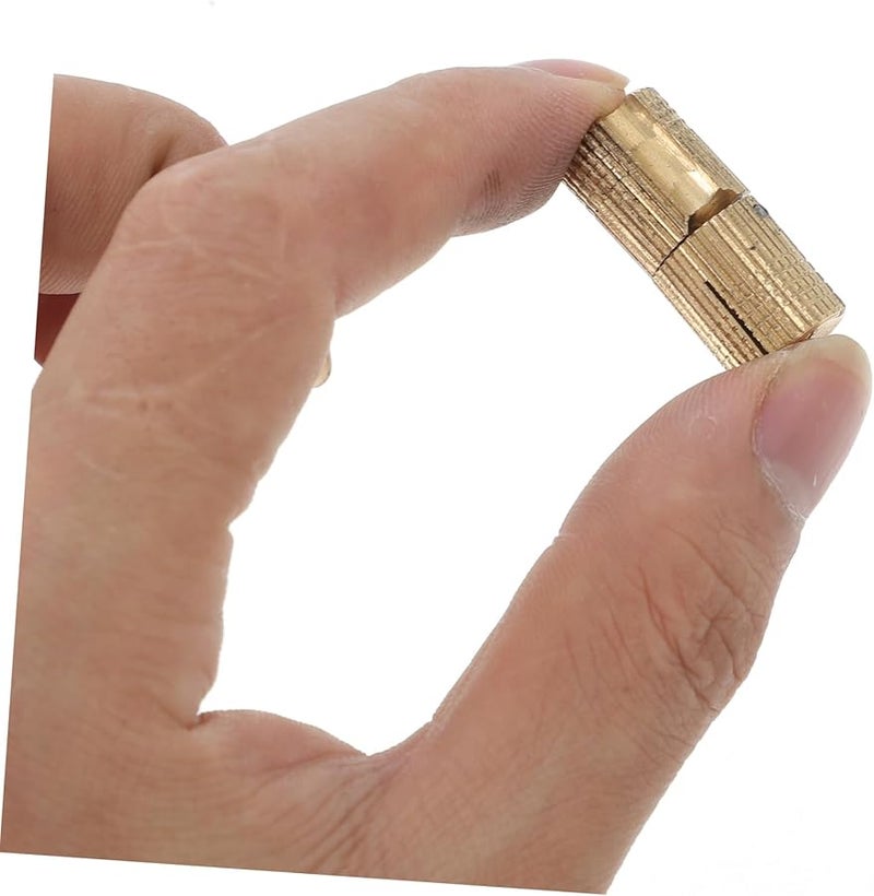 Artibetter 8Pcs Invisible Cabinet Hinges Brass Barrel Hinge For Jewelry Box Silent Operation - Image 4