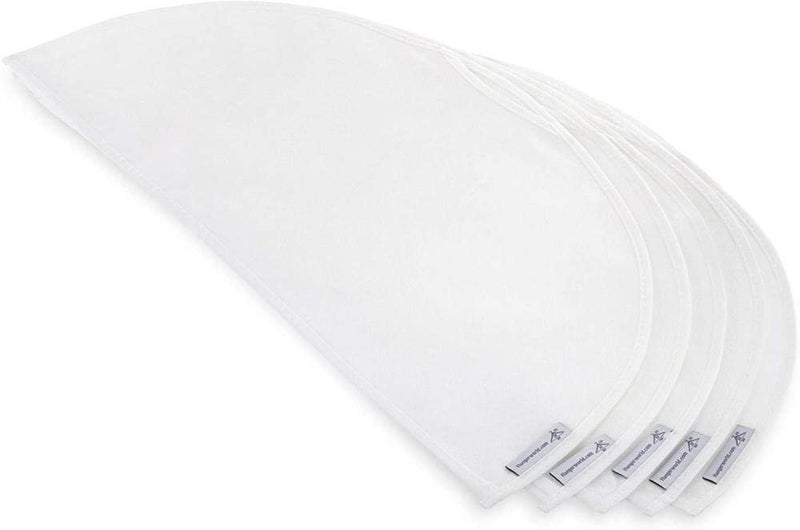 HANGERWORLD Breathable Shoulder Covers Clothes Dust Protectors for Closet Storage (10 Pack, White) - Image 1