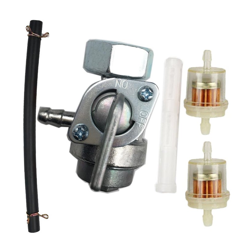IBVIBV Fuel Shutoff Valve Petcock Compatible with Generac GP5000 GP5500 GP6000E GP6500 GP6500E with fuel filter - Image 2