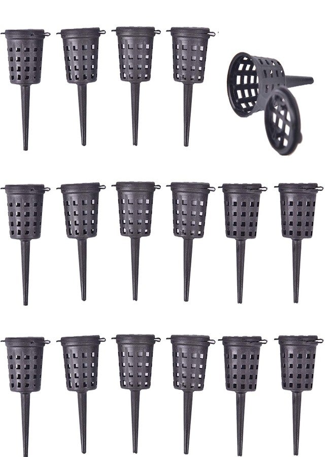 OBANGONG 100PCS Fertilizer Mesh Baskets Garden Nursery Pots Portable Aquarium with Lid Planting Nutrition Cups for Succulent,Orchid,Bonsai - Image 1