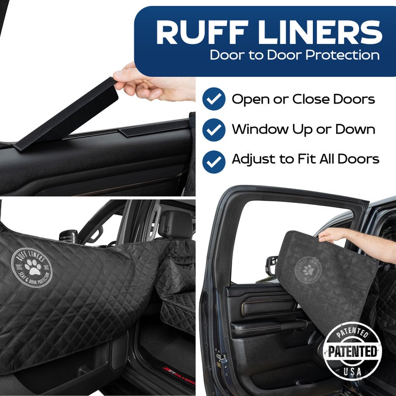 Ruff Liners Standard Back Seat Extender for Dogs, Black â€“ As Seen on Shark Tank â€“ Hard Bottom Platform for Cars, SUVs & Mid-Size Trucks â€“ 400lb Support, Waterproof â€“ Rigid Back Seat Cover for Dogs - Image 2