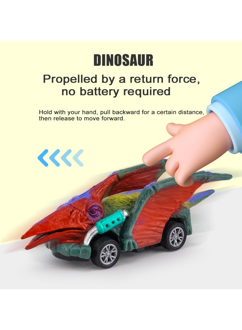Dinosaur toys for boys Car with Triceratops Stegosaurus Aetosaurus and Pterodactyl Exercises Motor Skills Portable Interactive Games Kids toys toys for boys - Image 2