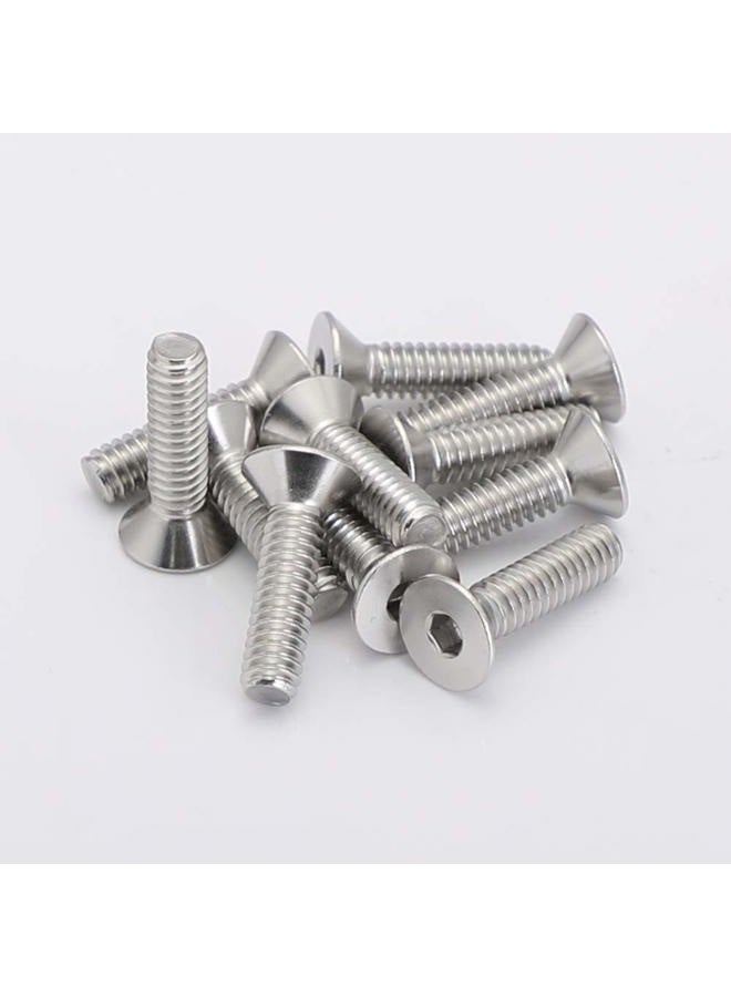 MewuDecor M5-0.8 x 8mm Flat Head Socket Cap Screws, Stainless Steel 18-8 (304), Bright Finish, DIN 7991, Allen Socket Drive, 100 PCS - Image 5