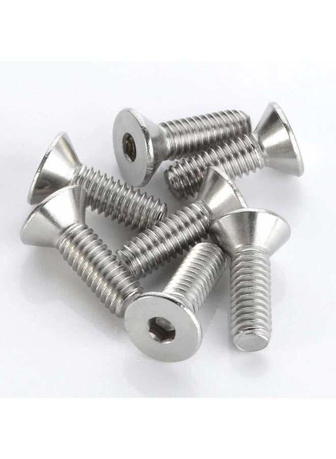MewuDecor M5-0.8 x 8mm Flat Head Socket Cap Screws, Stainless Steel 18-8 (304), Bright Finish, DIN 7991, Allen Socket Drive, 100 PCS - Image 4