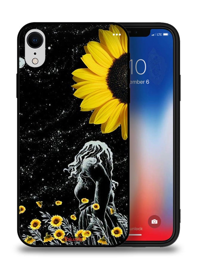 Tolwak Apple iPhone XR Protective Case Girl Look At Moon Art - Image 1