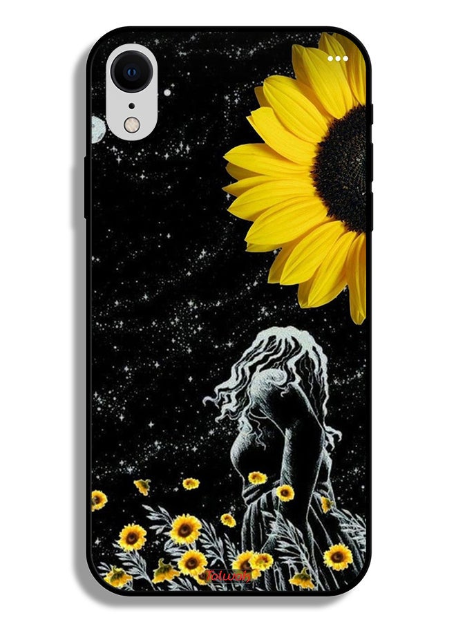 Tolwak Apple iPhone XR Protective Case Girl Look At Moon Art - Image 2