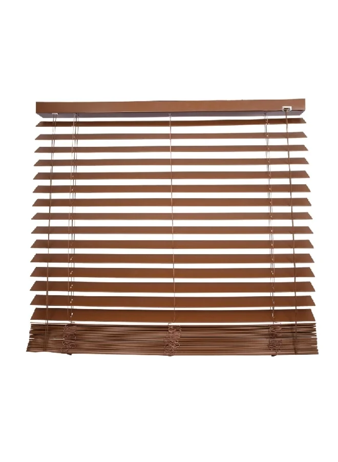Micasa Elegant Design Fauxwood String Blinds Brown 150 x 180 cm SACO.FWVB.150.0180.BROW