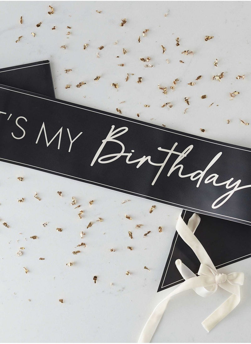 جينجر راي وشاح عيد ميلادي - أسود وبيج - Image 1