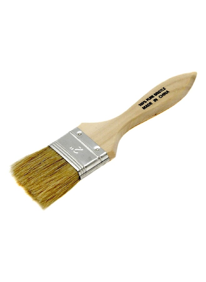 Chef Craft Pure Natural Bristles Wooden Handle Pastry Brush Beige and Brown 2 Inch 21584 - Image 2