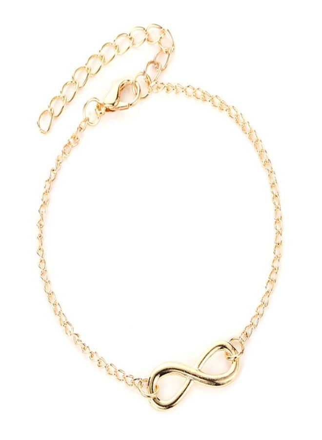 Sorellaz Womens Golden Infinity Bracelet: SR/FAJEWLK21-L140 - Image 1
