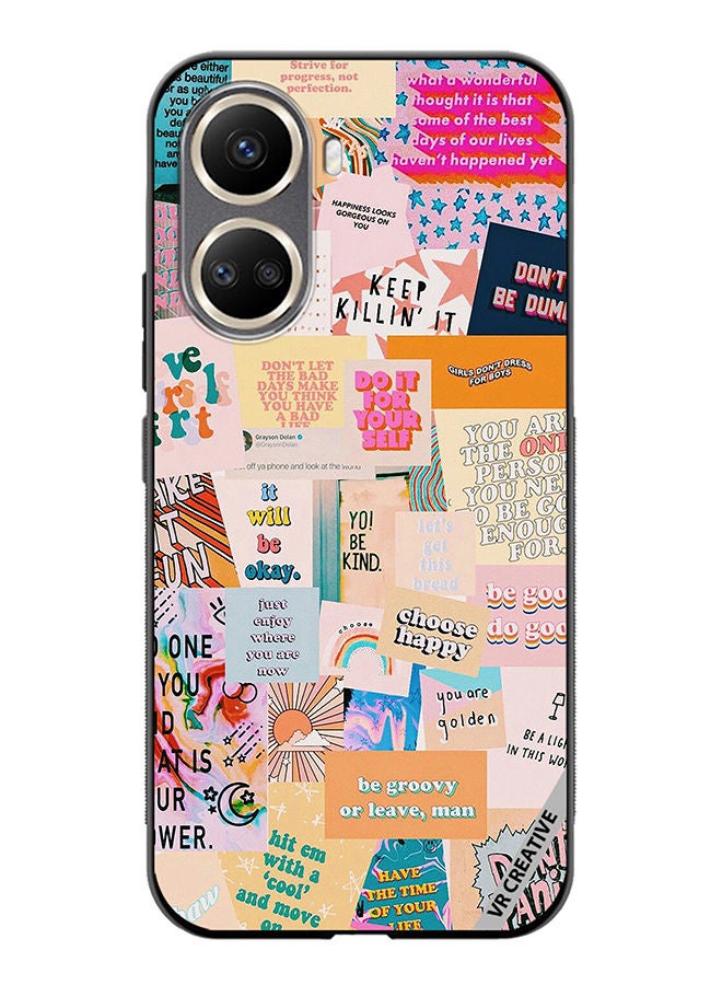 VR CREATIVE Protective Case Cover For Huawei Nova 10 SE Multiple Quotes Design Multicolour - Image 1