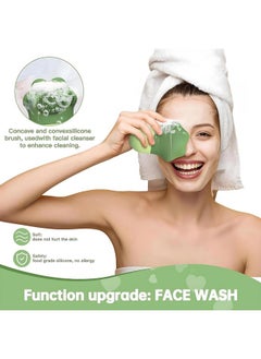 Skinside SkinSide Ice Roller for Face with Scrubber | Ice Roller for Face | Face Ice Roller for Men & Women | Ice Cube Roller for Glowing Skin & Puffy Eyes | Reusable & Unbreakable (Green)  - Image 4