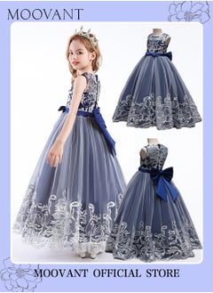 Girl's Party Dress, Mesh Gown Princess Dress, Costume Tutu, Sleeveless Toddler Little Kids Bow Back Party Wear, Wedding Evening Formal Pageant Dance Gown, for Birthday, Blue - pzsku/ZF82CE3C1836787E3E487Z/45/_/1717120735/f68f7c11-d1c7-42eb-b122-adc2da127719