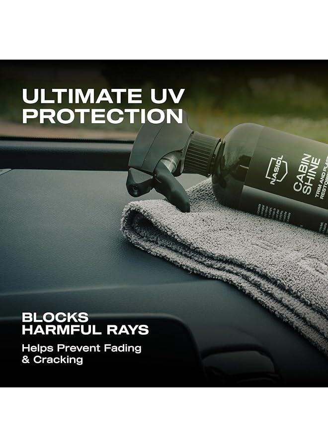 nasiol Cabinshine Car Interior Accessories And Plastic Polisher, Restorer-500 Ml-Dashboard Care And Renewal, Car Detailing Products Interior, Plastic Care - Image 3