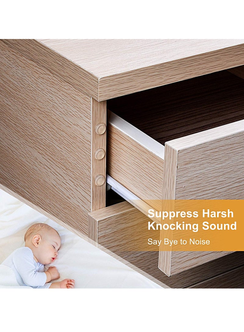 SYOSI Cabinet Door Bumpers, 320 PcsSelf Adhesive Clear Cupboard Drawer Bumpers for Kitchen Cabinets Cutting Boards Picture Frames 1/2" Diameter - Image 3