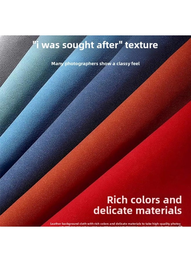 Generic Photography Background Cloth Matte Clothing Accessories Jade PU Frosted Leather Cloth Photo Background Still Life Product Shooting-Light Source Color:Quality Premium Black-100x138cm  - Image 2
