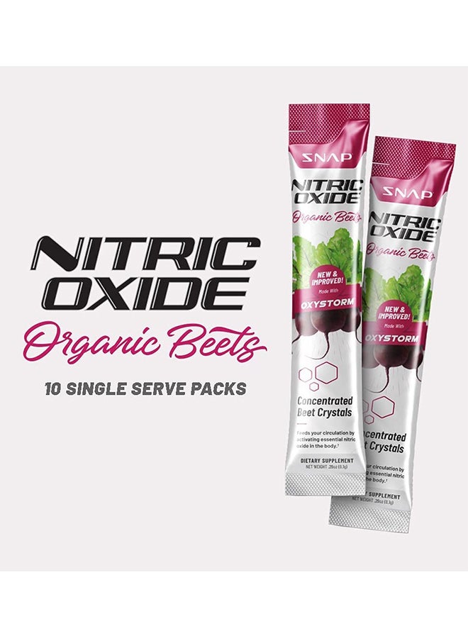 SNAP SUPPLEMENTS Nitric Oxide Organic Beets made with Oxystorm Support Blood Pressure, Circulation Superfood, Heart Health Beets 10 Stick Packs Dietary Supplement - Image 2