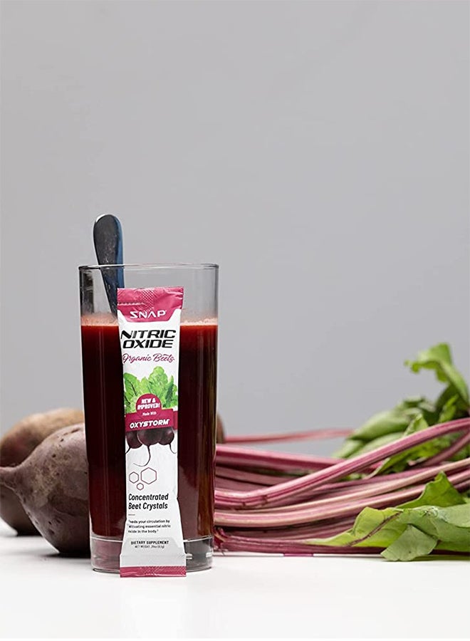 SNAP SUPPLEMENTS Nitric Oxide Organic Beets made with Oxystorm Support Blood Pressure, Circulation Superfood, Heart Health Beets 10 Stick Packs Dietary Supplement - Image 4