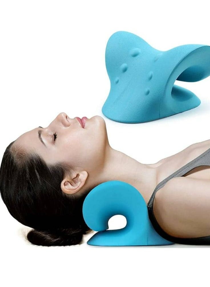 HL Neck and Shoulder Relaxer, Neck Pillow, Neck Stretcher, Orthopedic Pillow, Neck Pain Relief Chiropractic Pillow, Ergonomic Traction Neck Support Pillow for Neck Pain Relief with Travel Bag - Image 2