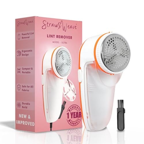 STRAW&WEAVE Lint Remover for Clothes | Lint Roller for Clothes | RUA Remover Machine | Electric Lint Remover | 1 Year Warranty (New & Improved) - Image 1