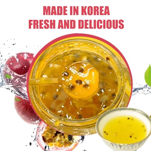 Apexy Authentic Korean Honey Passion Fruit Tea, Passionfruit Puree , Just Add Hot Water, Gourment Blend for Smoothies, Cocktails Desserts and Spread, No Artificial Colors, Versatile and Natural Delight, Made in KOREA 35.27oz (1kg). (Honey Passion Fruit) - Image 5
