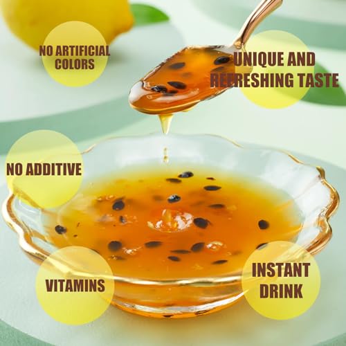 Apexy Authentic Korean Honey Passion Fruit Tea, Passionfruit Puree , Just Add Hot Water, Gourment Blend for Smoothies, Cocktails Desserts and Spread, No Artificial Colors, Versatile and Natural Delight, Made in KOREA 35.27oz (1kg). (Honey Passion Fruit) - Image 4