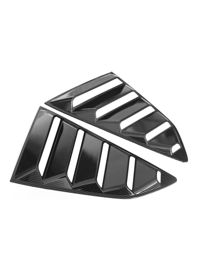 Loquat Pair Of Car Rear Window Louvers Vent For Chevrolet Komaro 2016-2018 - Image 2