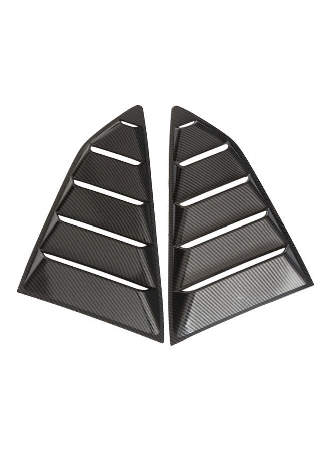 Loquat Pair Of Car Rear Window Louvers Vent For Chevrolet Komaro 2016-2018 - Image 1