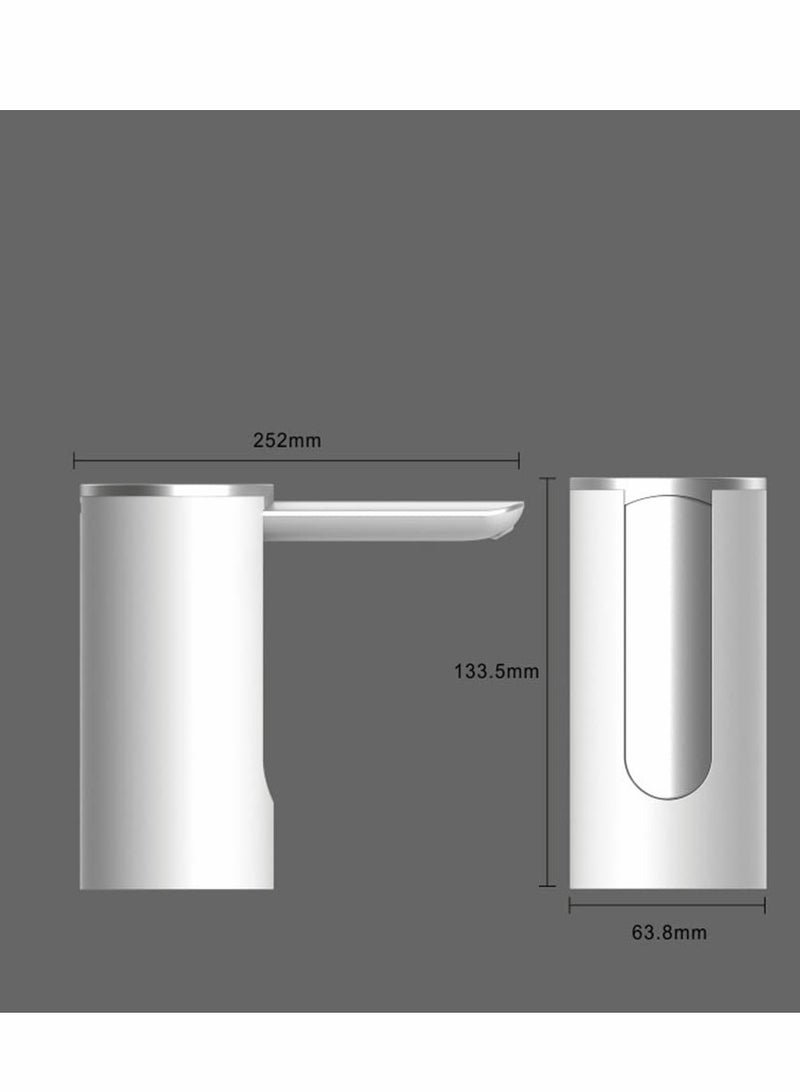 Universal Foldable Electric Water Bottle Pump Dispenser for 1-5 Gallon Bottles - Automatic Touch Drinking Machine with USB Cable (White)  - Image 3