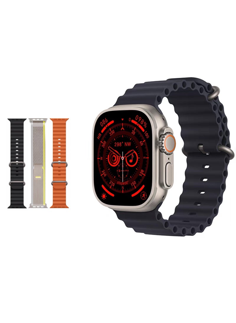 ProPremier - VS8 Wearfit Ultra Pro Smart Watch for Men, IP67 Waterproof, NFC, Titanium Case, 49MM, 3 Colorful Straps, Wireless Charging, ChatGBT Support - Image 1