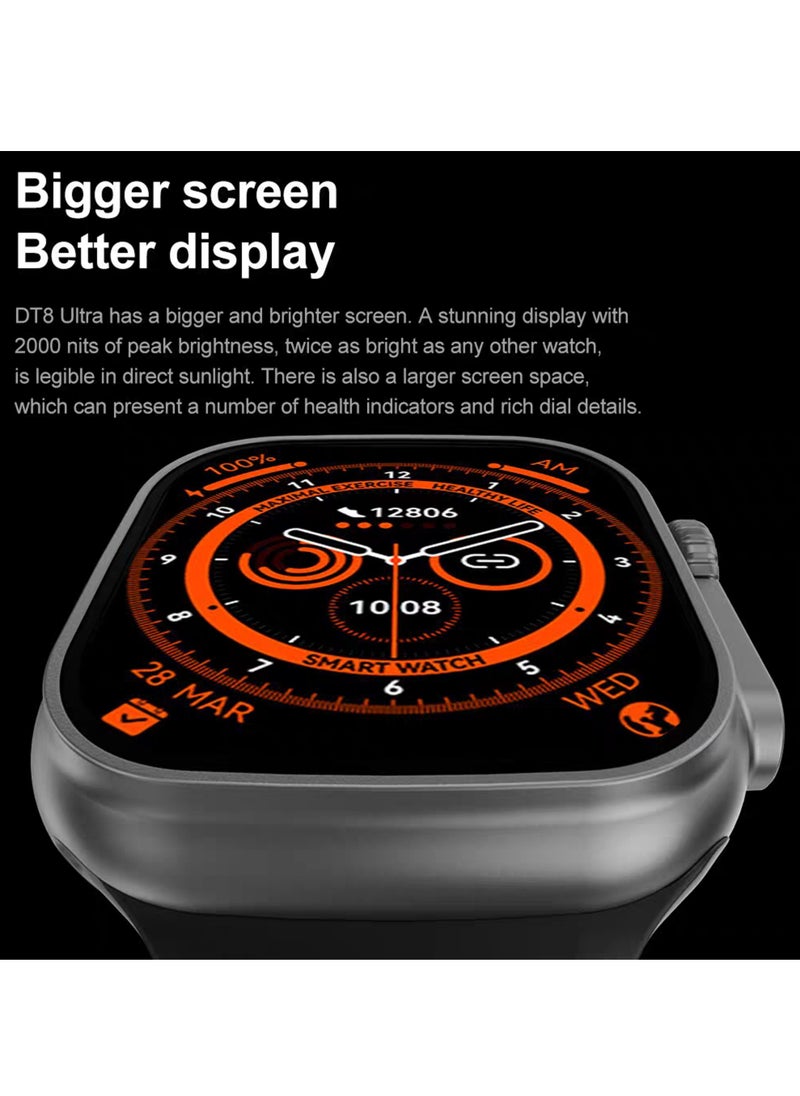 ProPremier - VS8 Wearfit Ultra Pro Smart Watch for Men, IP67 Waterproof, NFC, Titanium Case, 49MM, 3 Colorful Straps, Wireless Charging, ChatGBT Support - Image 1