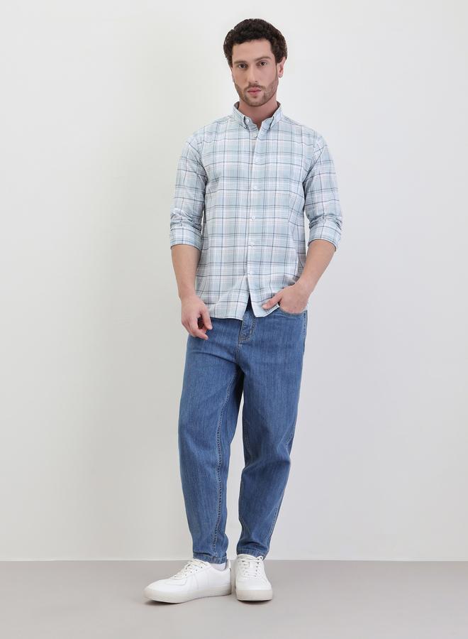 Styli Checked Regular Fit Long Sleeve Shirt - Image 2