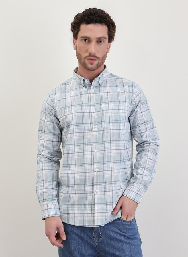 Styli Checked Regular Fit Long Sleeve Shirt - Image 1