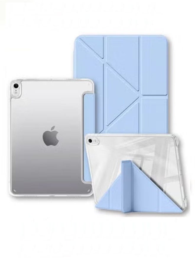 ELTRAZONE iPad 11th Generation Case (A16 2025) and iPad 10th 10.9 Inch Case With Pen Slot, iPad A16 Case Shockproof Y Folding Stand, Transparent Tpu Protective Case, iPad Cover With Flip Cover Stand Smart Wake-Up Blue - Image 2