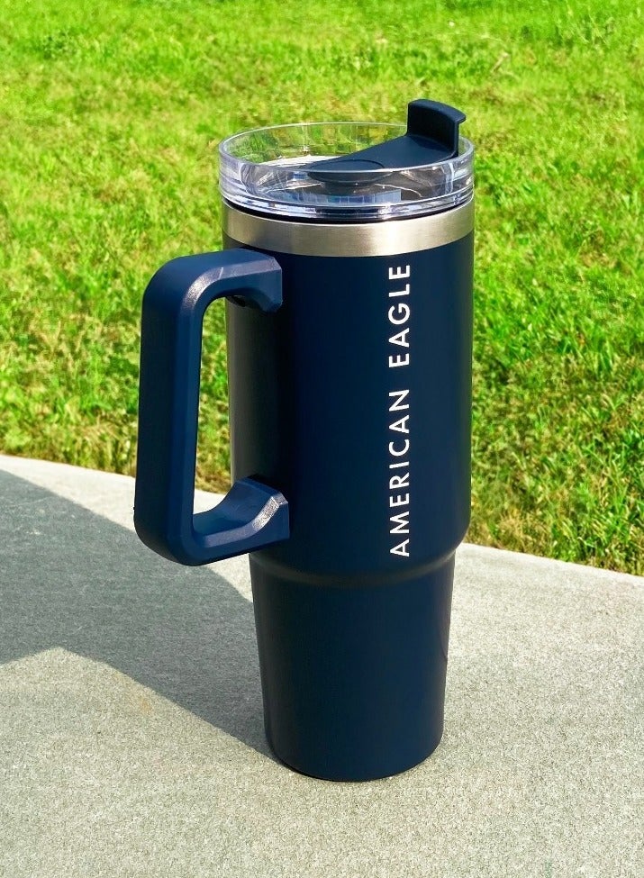 American Eagle Stainless Steel Coffee Tumbler - 680ml - Image 2