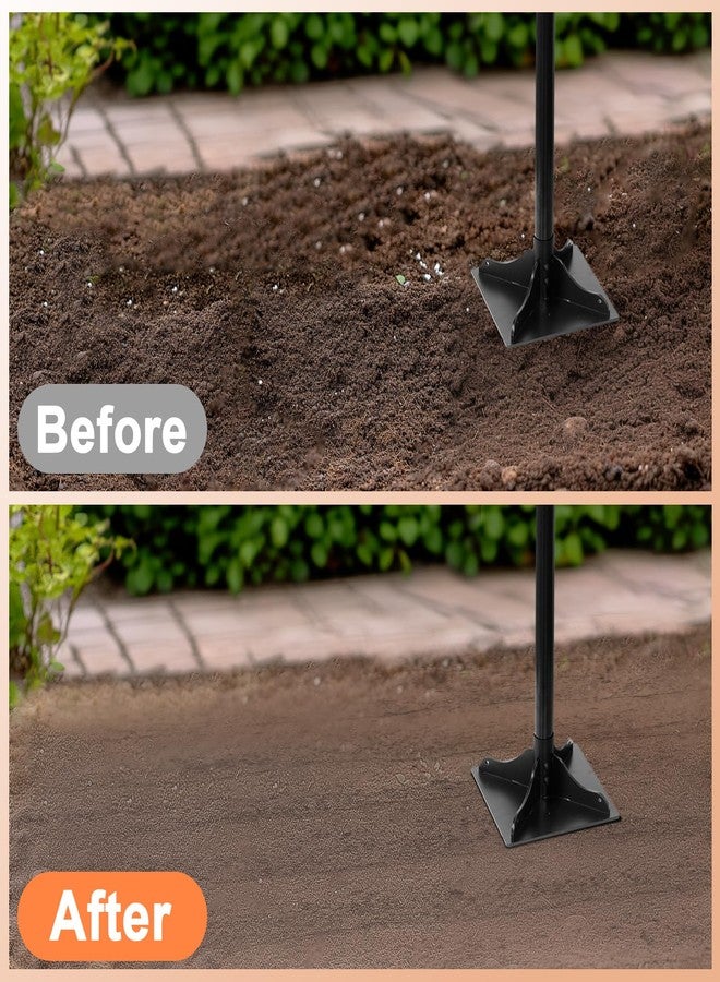 Acostop Heavy-Duty Steel Tamper, 8x8 Inch Hand Soil Tamper Garden Landscaping Tool for Ground & Gravel Leveling Dirt Compactor - Ergonomic Tamper Design, 48 Inches Total - Image 4