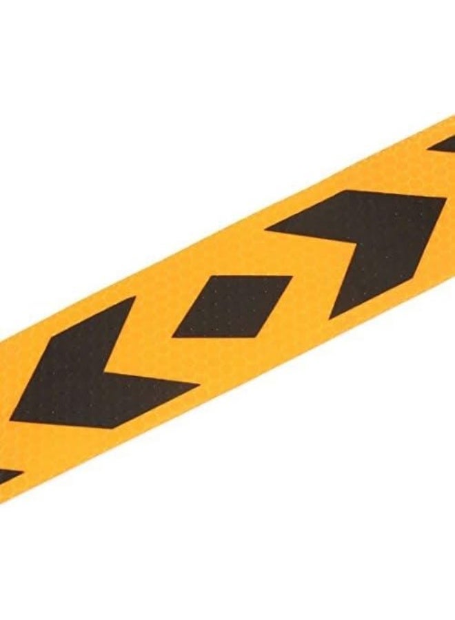 Biella 85Cm Waterproof Reflective Warning Stickers  High Visibility Fluorescent Orange And Black Arrow, Self-Adhesive Safety Tape For Cars, Trucks, Trailers, Motorcycles And More - Image 4