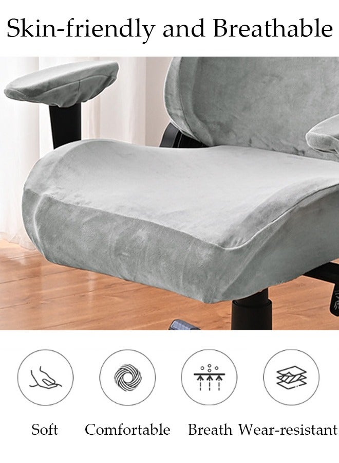 DUNISO Gaming Chair Covers Stretch Washable Computer Chair Slipcovers Ergonomic Gaming Chair Stretch Protector Slipcover with Armrests Cover for Armchair, Swivel Chair, Gaming Chair,Computer boss Chair - Image 3