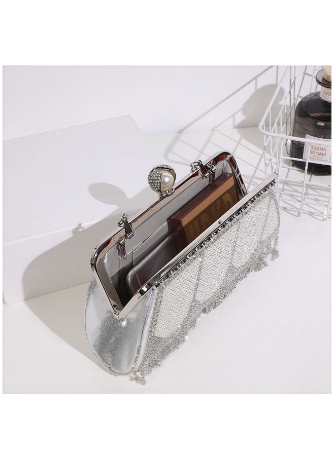Tiokkss Elegant Fringe Evening Clutch for Women – Luxury Party Bag, Versatile Handheld Gala Purse​ - Image 3