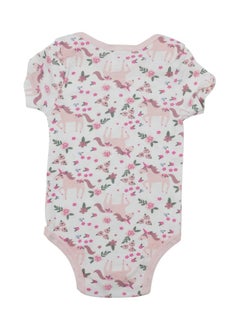 Bambimici Unicorn Print Short Sleeve with Pyjama 3-Piece