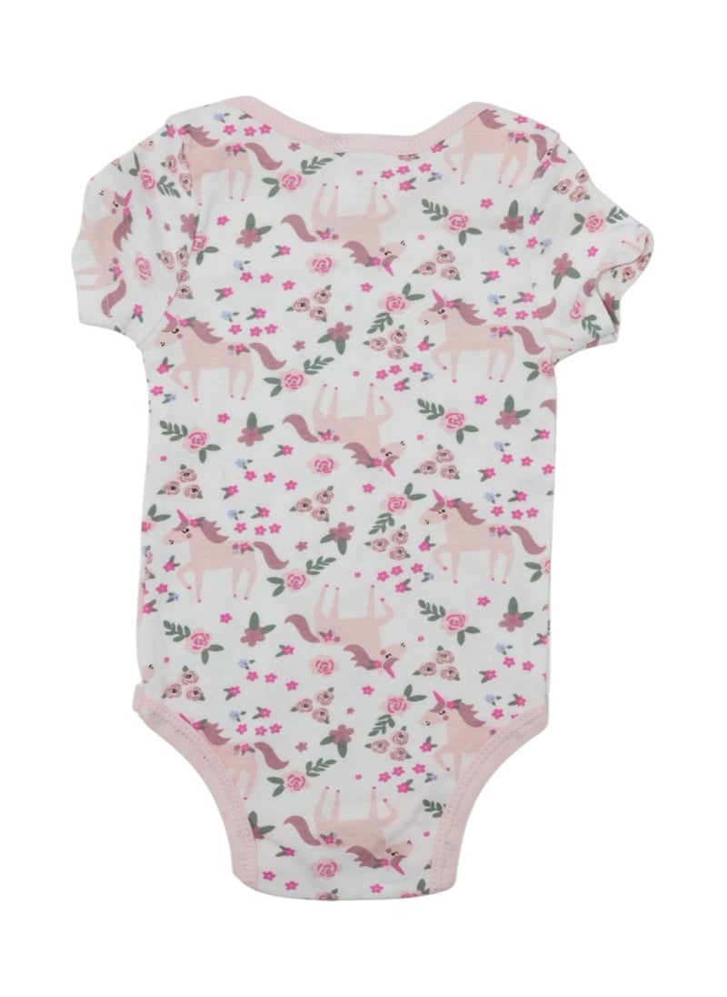 Bambimici - Bambimici Unicorn Print Short Sleeve with Pyjama 3-Piece - Image 1