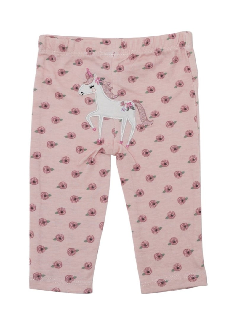 Bambimici - Bambimici Unicorn Print Short Sleeve with Pyjama 3-Piece - Image 1