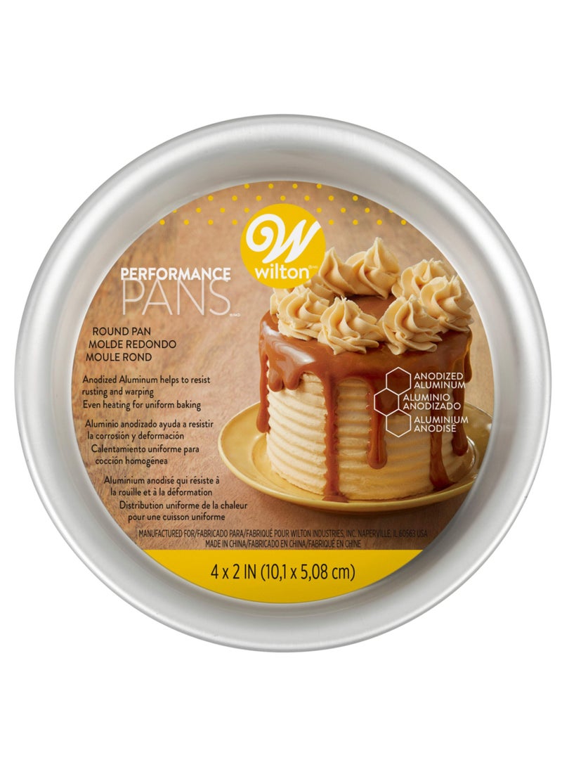 Wilton Round Cake Pan 4 x 2 Inch - Image 1