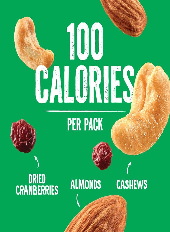 Emerald Nuts Cashews and Almonds with Dried Cranberries 7 Ct (1-Pack) | 100-Calorie Individual Packs of Nut Blend and Dried Fruit | Kosher Certified, Non-GMO, Contains No Artificial Preservatives, Flavors or Synthetic Colors - Image 4